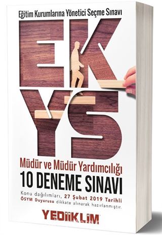 Eğitim Kurumlarına Yönetici Seçme Sınavına Hazırlık Müdür ve Müdür Yardımcılığı 10 Deneme Sinavı