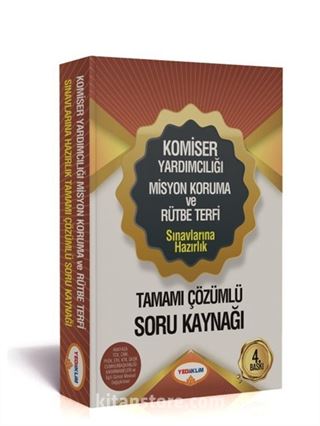 Komiser Yardımcılığı Misyon Koruma ve Rütbe Terfi Sınavlarına Hazırlık Tamamı Çözümlü Soru Kaynağı