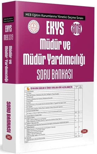 EKYS 2019 Müdür ve Müdür Yardımcılığı Soru Bankası