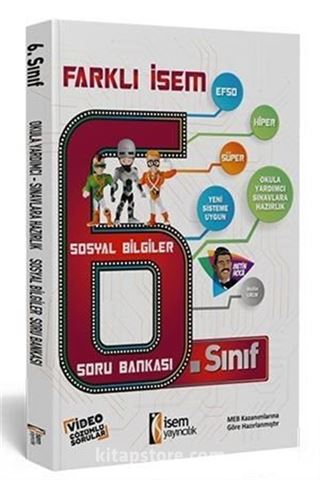 2019 Farklı İsem 6. Sınıf Sosyal Bilgiler Soru Bankası