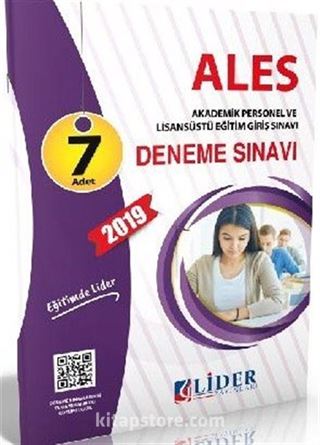 2019 ALES Çözümlü 7 Deneme