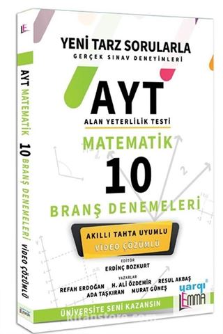 AYT Lemma Matematik Video Çözümlü 10 Branş Denemeleri