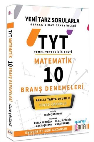 TYT Lemma Matematik Video Çözümlü 10 Branş Denemeleri