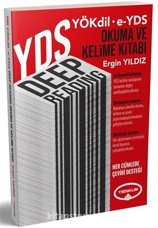 YDS Yökdil E-YDS Deep Reading Okuma ve Kelime Kitabı