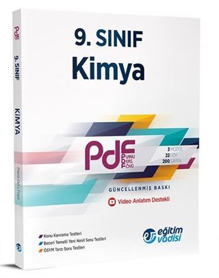 9. Sınıf Kimya PDF Planlı Ders Föyü