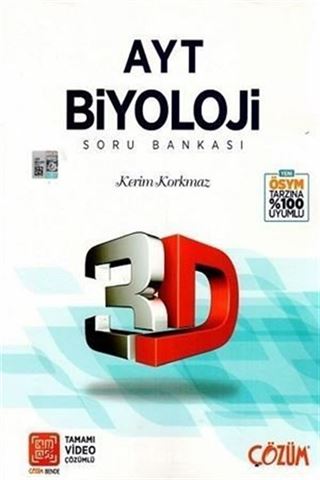 AYT Biyoloji 3D Soru Bankası