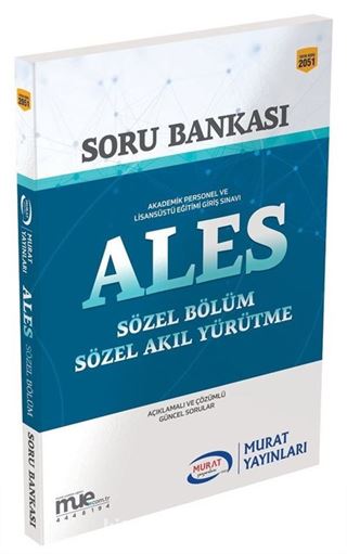 ALES Sözel Bölüm Sözel Akıl Yürütme Açıklamalı ve Çözümlü Güncel Sorular (2051)