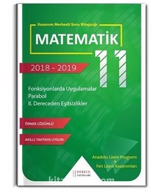 11. Sınıf Fonksiyonlarda Uygulamalar Parabol II. Dereceden Eşitsizlikler