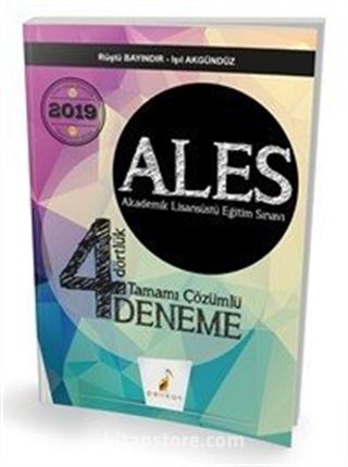 2019 ALES Dört Dörtlük 4 Deneme Sınavı Tamamı Çözümlü