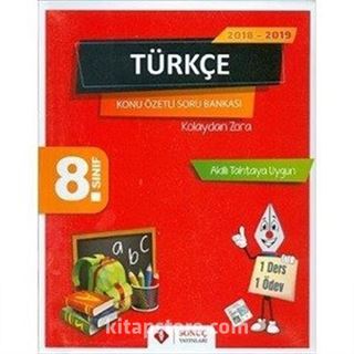 8. Sınıf Türkçe Konu Özetli Soru Bankası Seti