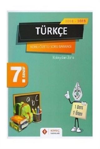 7. Sınıf Türkçe Konu Özetli Soru Bankası Seti