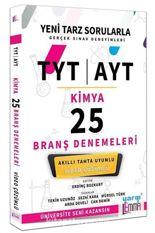 TYT AYT Lemma Kimya Video Çözümlü 25 Branş Denemeleri