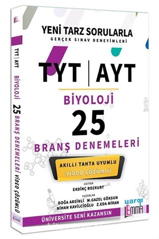 TYT AYT Lemma Biyoloji Video Çözümlü 25 Branş Denemeleri