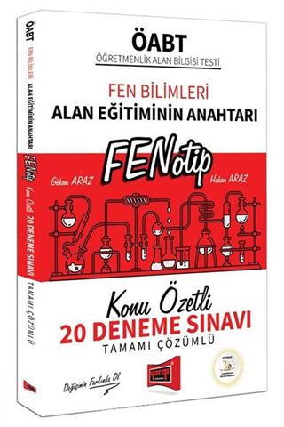 ÖABT Fen Bilimleri Fenotip Konu Özetli Tamamı Çözümlü 20 Deneme Sınavı