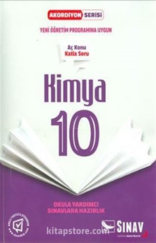 10. Sınıf Kimya Akordiyon Kitap