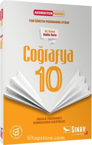 10. Sınıf Coğrafya Akordiyon Kitap