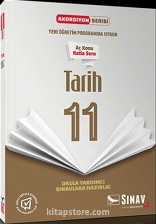 11. Sınıf Tarih Akordiyon Kitap