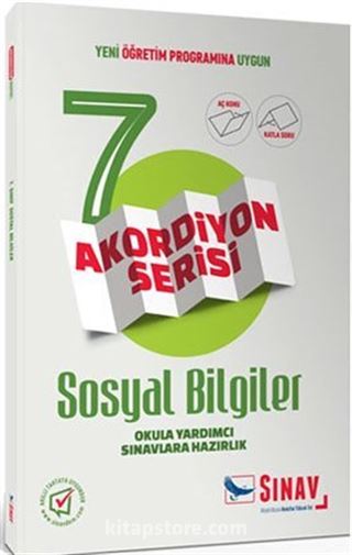 7. Sınıf Sosyal Bilgiler Akordiyon Kitap