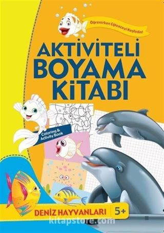 Aktiviteli Boyama Kitabı - Deniz Hayvanları