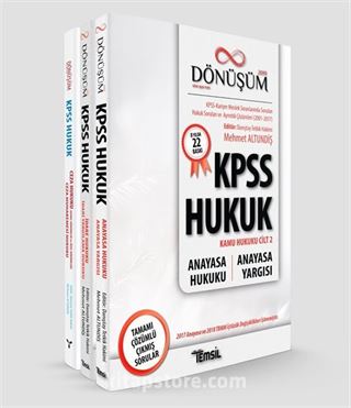 Dönüşüm KPSS -Cilt II- Kamu Hukuku (Modüler Set 3 Kitap)