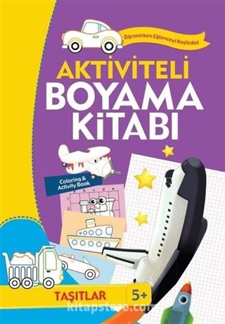 Aktiviteli Boyama Kitabı - Taşıtlar