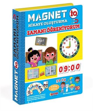 Magnetiq Hikaye Oluşturma - Zamanı Öğreniyorum (69 Parça) (IQ1529)