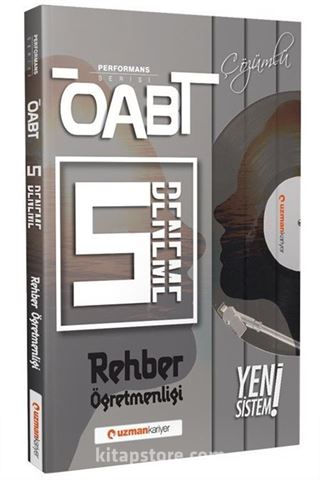 ÖABT Rehber Öğretmenliği 75 Soruluk Çözümlü 5 Deneme Performans Serisi Yeni Sistem