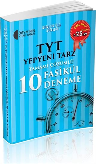 TYT Yepyeni Tarz Tamamı Çözümlü 10 Fasikül Deneme