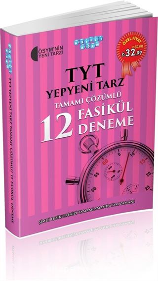 TYT Yepyeni Tarz Tamamı Çözümlü 12 Fasikül Deneme