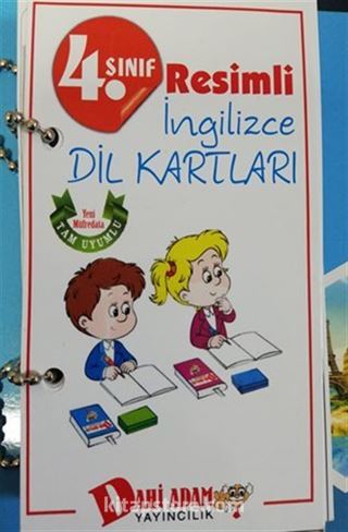 4. Sınıf Resimli İngilizce Dil Kartları