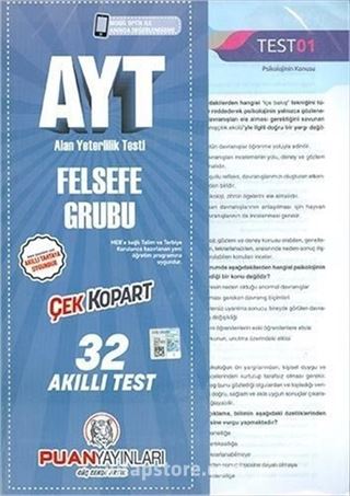 AYT Felsefe Grubu Yaprak Test