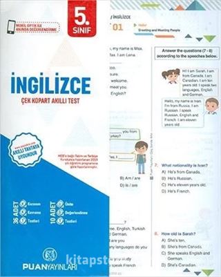 5. Sınıf İngilizce Yaprak Test