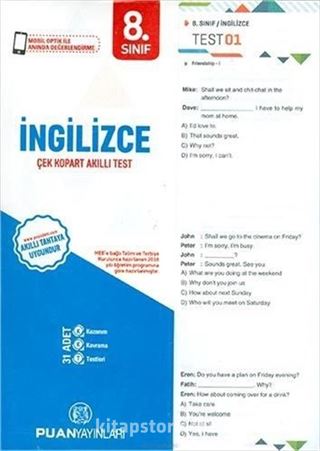 8. Sınıf İngilizce Yaprak Test