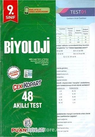 9. Sınıf Biyoloji Yaprak Test