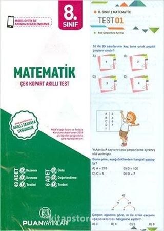 8. Sınıf Matematik Yaprak Test