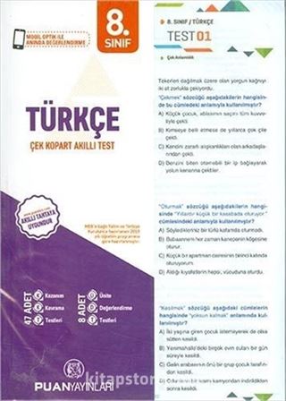 8. Sınıf Türkçe Yaprak Test