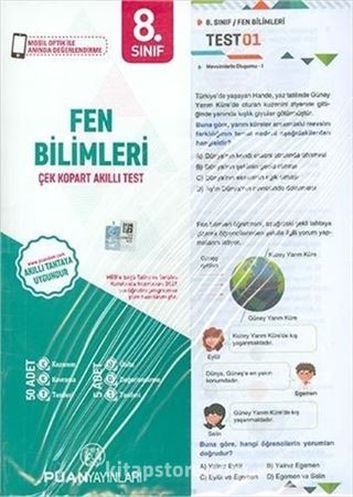 8. Sınıf Fen Bilimleri Yaprak Test