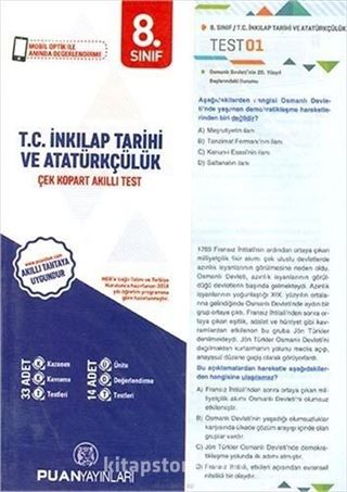 8. Sınıf T. C. İnkılap Tarihi ve Atatürkçülük Yaprak Test