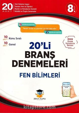 8. Sınıf LGS Fen Bilimleri 20'li Branş Denemeleri