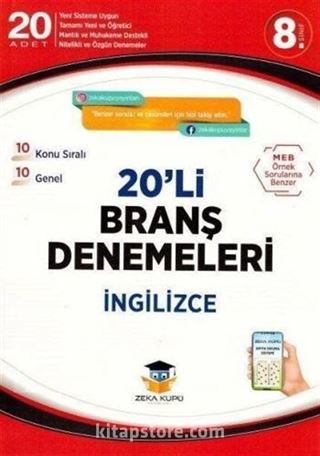 8. Sınıf İngilizce 20'li Branş Denemeleri Denemeleri