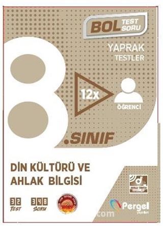 8. Sınıf Din Kültürü ve Ahlak Bilgisi Kutu Test