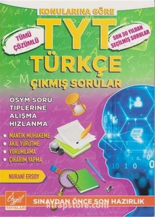 TYT Türkçe Tümü Çözümlü Çıkmış Sorular