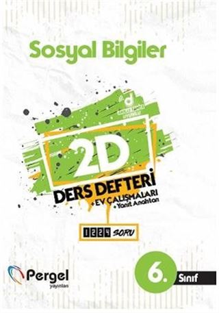 6. Sınıf Sosyal Bilgiler 2D Ders Defteri