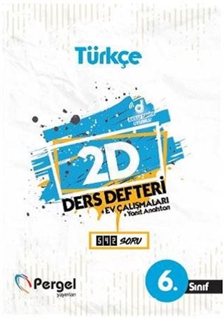 6. Sınıf Türkçe 2D Ders Defteri