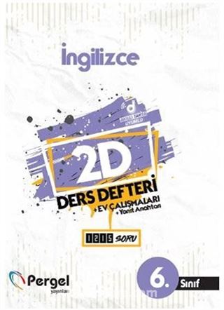 6. Sınıf İngilizce 2D Ders Defteri