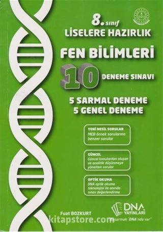 8. Sınıf Fen Bilimleri 10 Deneme Sınavı 5 Sarmal Deneme 5 Genel Deneme