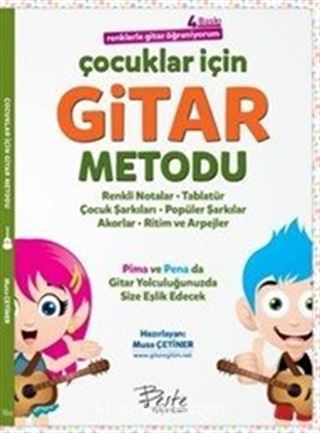 Çocuklar İçin Gitar Metodu Renklerle Gitar Öğreniyorum