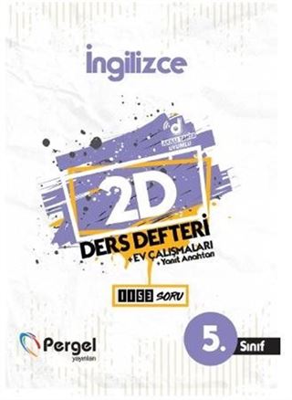 5. Sınıf İngilizce 2D Ders Defteri