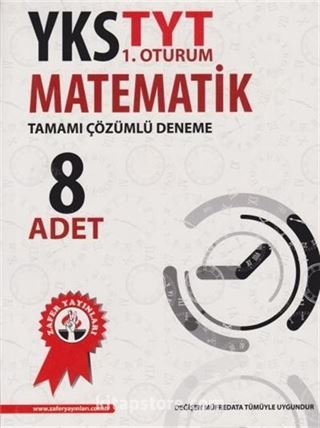 YKS TYT 1. Oturum Matematik Tamamı Çözümlü Deneme 8 Adet