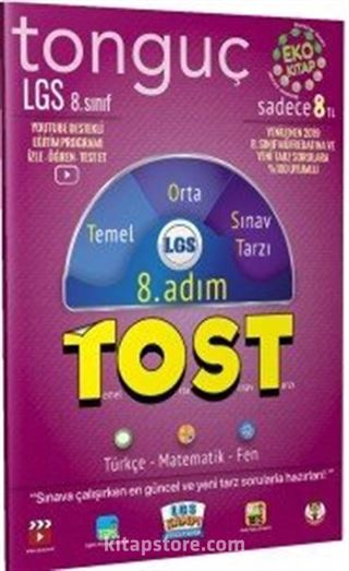 LGS 8. Sınıf Tost 8. Adım (Türkçe, Matematik, Fen Bilimleri)